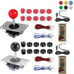 Game Controllers & Joysticks RAC-D200 DIY Arcade Joystick 2Pin 2 Players Kits Buttons USB Encoder Cables Phil22