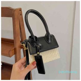 Cross Body Mini Bag Women's Fashion Korean Version Fashion Foreign Style Woven Handbag Ins Foreign Style Fashion One Shoulder 2022