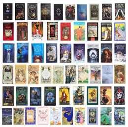 Cards Tarot 220 Style Game Golden Art Nouveau The Green Witch Universal Celtic Thelema Steampunk Tarots Board Deck Games