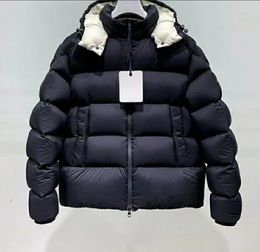 Men Classic Hooded Down Coat waterproof Thick Soft Warm Parkas Black Colour White inside Outerwear Plus Size 12345 Unisex Couples Jackets