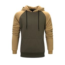 Pullover Hoodies Sweatshirt Men Autumn Winter Hooded Streetwear Hoody Man Military Patchwork Hoodie Tracksuit Sportwear 201126