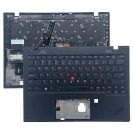 New/orig Wlan Shell Palmrest Upper Case With US Einglish Backlit Keyboard for Lenovo Thinkpad X1 Nano Gen1 Laptop 5M11B38317