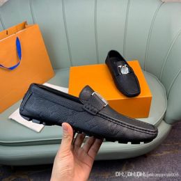 A4 Flat designer Real Leather Cowhide Men Casual Shoes Lux Designer Oxford Mocassin Dress Shoe Zapatos Hombre 38-45