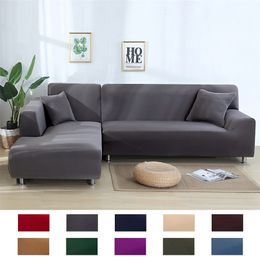 Sofa Cover for Living Room Anti dust Elastic Stretch s L shape Corner Couch Chair Furniture Protector 220615