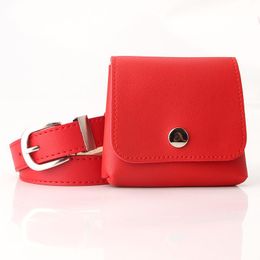 Belts Summer Jeans/Dress Sexy With Bags For Women Red Elastic Belt Women's Leather PU 2022 Fashion Clothes Accessory BagBelts