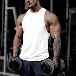 Gym Tank Top Men Fitness Clothing Mens Bodybuilding Tank Tops Summer Gym Clothing for Male Sleeveless Vest Shirts Fashion 220527