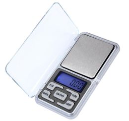 Super Mini Electric Electronic Pocket Weight Scale 200g 0.01g 500g 0.1g Jewelry Diamond Scale Balance Scale LCD Display with Retail