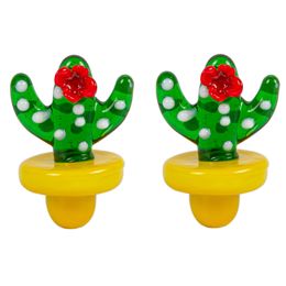 Hookahs Cactus Carb Cap Handmade OD 22mm Covers for Bangers Thermal P Quartz banger Nails Glass bongs water pipes dab oil rigs