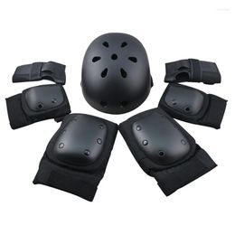 Joelheiras calçadas peças de pulso almofada para kit de proteção esportiva ao ar livre skate speed speed skate skateboard s m l xl400gelbow