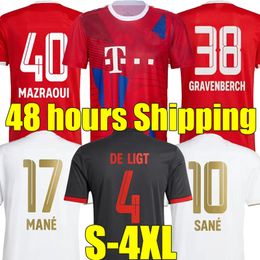 4XL DE LIGT soccer jersey 22 23 Third SANE HERNANDEZ GNABRY GORETZKA COMAN MULLER DAVIES KIMMICH MANE GRAVENBERCH football shirt Men Kids kit 2022 2023