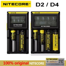 li ion battery aa Australia - Nitecore D4 D2 Digicharger Intelligent LCD Charger Fully Compatible IMR Li-ion LiFePO4 Ni-Mh AA AAA 18650 14500 16340 26650 Battery