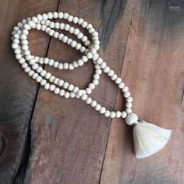 Pendant Necklaces Wooden Beads Long Tassel Ladies Fashion Boho Jewelry Collier Femme 2022 Kolye Bisuteria Gifts For WomenPendant Elle22