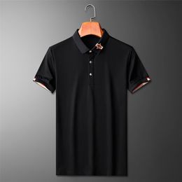 Bee Decoration POLO Shirts 100% Cotton Short Sleeve POLO Shirts Summer Casual Shirt High-quality Business Social Clothing M-5XL 220418