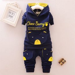 Fashion Children Boys Girl Cartoon Suits Baby Cotton Hoodies Pants 2Pcs Sets Spring Autumn Clothes Toddler Tracksuits 220507
