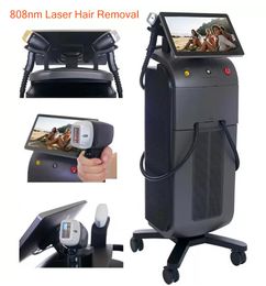 Big power 808nm hair removal machine 2 handles all skin treatment beauty equipment professional diode laser machines salon spa use CE approved