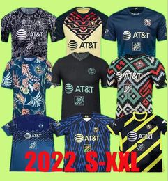 22 23 Club America Soccer Jerseys 2021 2022 2023 2024 Liga MX Home Away Terceiro Americano Aquino J.DOS SANTOS D.VALDES R.Martinez Jersey camisas de futebol Camisas de Futebol