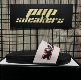 NEW Top Quality Pairs Fashion Men's Women's Rubber Designer Slides Slippers Sandals Shoes Slide Summer Wide Ladys Flat Flip Flops Slipper With Box Size EUR36-EUR45