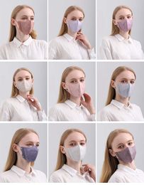 3D disposable Colour solid Colour adult mask three-layer dust-proof melt-blown cloth breathable anti-haze facemasks