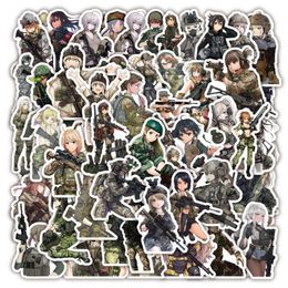 50Pcs/Lot Cartoon Army woman soldier stickers female soldier graffiti Stickerfor DIY Luggage Laptop Skate Bicycle Sticker