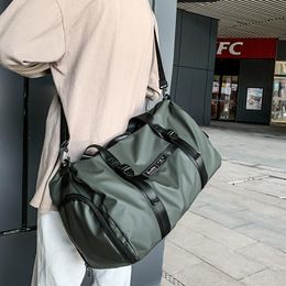 Duffel Bags Short-distance Travel Men's Handbags Large-capacity Luggage Waterproof Wet And Dry Separation FitnessDuffel