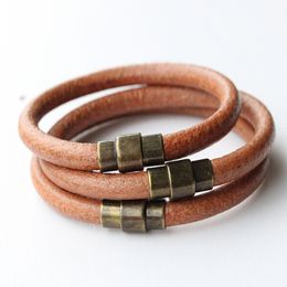 Retro Leather Bracelet Men Punk Handmade Braided Leather Bracelet For Men Jewellery Gift