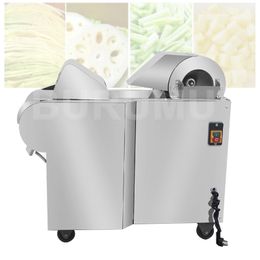 1500W Commercial Automatic Fruit Vegetable Cutter Machine For Slicer Shredder Potato Radish Cut Section Maker