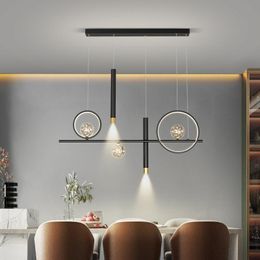 Pendant Lamps Nordic Modern Led Dining Room Chandeliers For Living Bedroom Simple Home Indoor Lighting Decorative Brightnes DimmablePendant