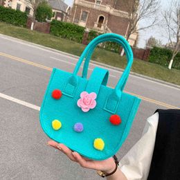 Summer Companion Gift Bag Happy Candy Mommy Bag Candy Coloured Felt Handbag Gift Bag 220616