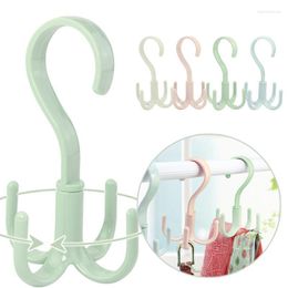 Laundry Bags Hanger Hook Type Kitchen Scarf Tie Rack PS Clothing Rotating Organiser 360 Degree Bedroom