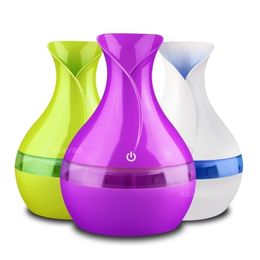 300 ML Air Ultra Humidifier for Home Essential Oil Diffuser Atomizer Freshener Mist Maker with LED Night Light Y200113