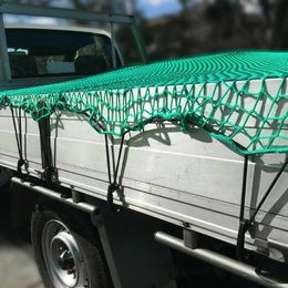 Car Organiser Heavy Duty Bungee Cargo Net 1.5M X 2.2M Carabiners Storage Bag Truck Bed Fit For Trailer Pickup CarCar