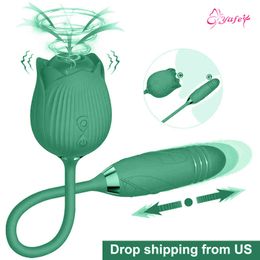 Vibrator Sex toys Massager Toys Rose-10 Speed Female Suction Nipple Clitoris Stimulation Masturbation JXWD