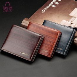 new magic cards Canada - Magic Fish 2019 New Vintage Men Leather Wallet Short Slim Male Purses Money Clip Multi-card Position1191I