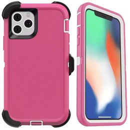 Hybrid Armor Heavy Duty Shockproof Holster Clip Robot Phone Cases For Iphone 15 14 Plus 13 12 11 Mini X Xr Xs Pro Max 7 8 Plus High Qulity 3 in 1 With Clip Air or Sea Shipping