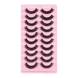 D Curved False Eyelashes Thick Crisscross Handmade Multilayer Fake Lashes Soft & Vivid Messy Eyelash Extensions Makeup Accessory for Eyes DHL