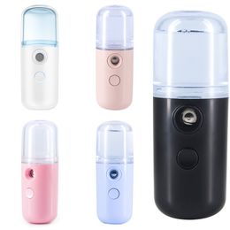 Nano Facial Sprayer Summer Party Favours 30ml Visual Water Tank Portable Face Steamer Mini USB Nano Mister for Lash Extensions Skin Care