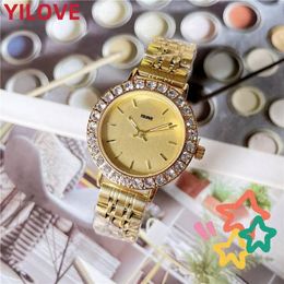 Top Brand Women 23mm Watch Quartz Imported Movement Clock Luminous Sapphire Waterproof Sports Fashion Gift Stainless Steel Strap Diamonds Wristwatches