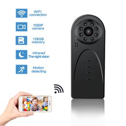 Smallest Clip Mini Camera V18 Digital Video Recorder HD 4K WiFi Wireless Mini DV Comcorders Smart Phone APP Remote for Home Surveillance Baby Monitor Nanny Cam