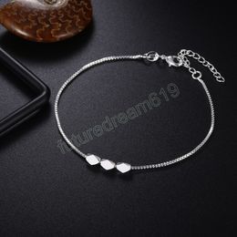 925 Silver Colour Bracelets for Women geometry Hexagon box Chain Fashion classic Wedding Party Christmas Gift fine Jewellery