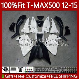 Injection Mould Fairings For YAMAHA TMAX-500 MAX-500 T MAX500 12-15 Bodywork 113No.13 Glossy white TMAX MAX 500 TMAX500 12 13 14 15 T-MAX500 2012 2013 2014 2015 OEM Body