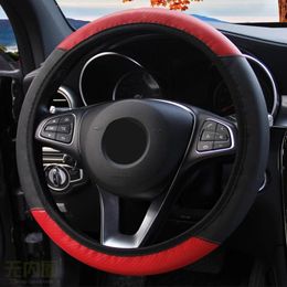 Steering Wheel Covers Flexible Car Cover Carbon Fibre Simple Style Car-Styling For Accessories 38CMSteering CoversSteering