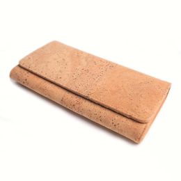 Wallets In 1 Multifunction Unisex Solid Beige Rustic Natural Cork Wallet With Cards Po Slots For VeganWallets WalletsWallets