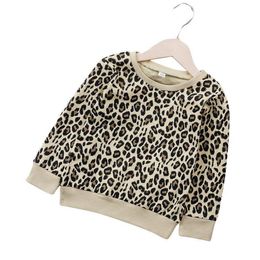 T-shirts 1-7Years Toddler Kid Baby Girl Boy Leopard Print Top T-shirt Sweatshirts Clothes 35T-shirts T-shirtsT-shirts