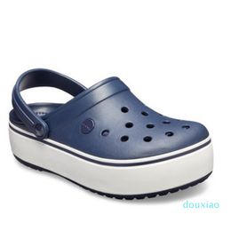 Scarpe estive da donna zoccoli slip on con plateau sandali arcobaleno piscina spiaggia all'aperto 2022