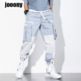 Korean Stylish Casual Hip Hop Streetwaer Male Sport Joggers Spring Fall Harem Baggy Cargo Pants Men Harajuku Fashion Mix Colour 220509