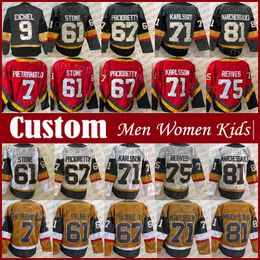 Jack Eichel Mark Stone Hockey Jersey Custom Men Women Kid William Karlsson Jonathan Marchessault Quick Alex Pietrangelo Shea Theodore Zach Whitecloud Reilly Smith