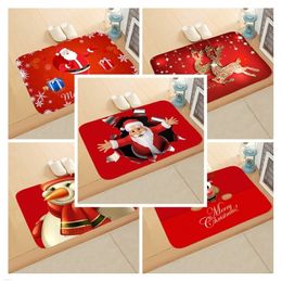 FRIGG Santa Christmas Flannel Carpet Happy Year Merry Ornament Decor For Home Xmas Gifts Natal Y201020