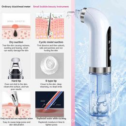 Micro Bubble Blackhead Remover Nose Face Deep Cleaner Pore Acne Pimple Removal Electric Vacuum Suction Facial Tool New 220520