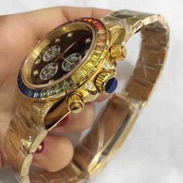 Rainbow Automatic Men's Watch Classic Diamond Bezel montre fashion watches designer aaa quality 40mm stainless steel fold buckle