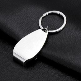 Keychains Design Stainless Steel Material Bottle Opener Corkscrew Keychain Cap Lifter Car Accessory Chain Abrebotellas Tire-bouchonKeychains